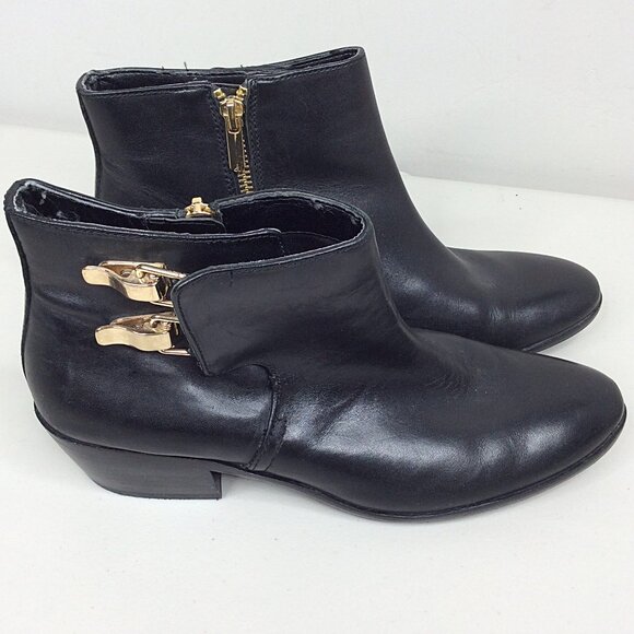 Sam Edelman Women's Peter Leather Ankle Bootie Boots Size 9 US 40 EU Black - Picture 2 of 12
